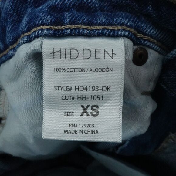 Extra Small Denim Shorts Blue Raw Hem Boho Festival Coastal Summer Distressed‎ - Picture 16 of 16